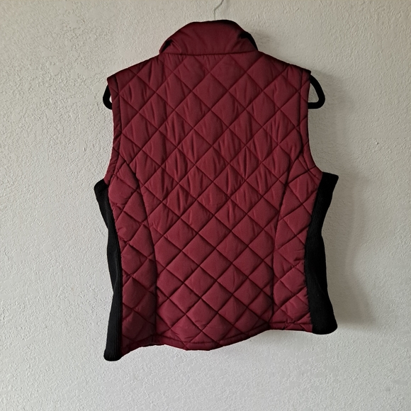 Burgundy Andrew Marc Puffer Vest - Picture 7 of 8